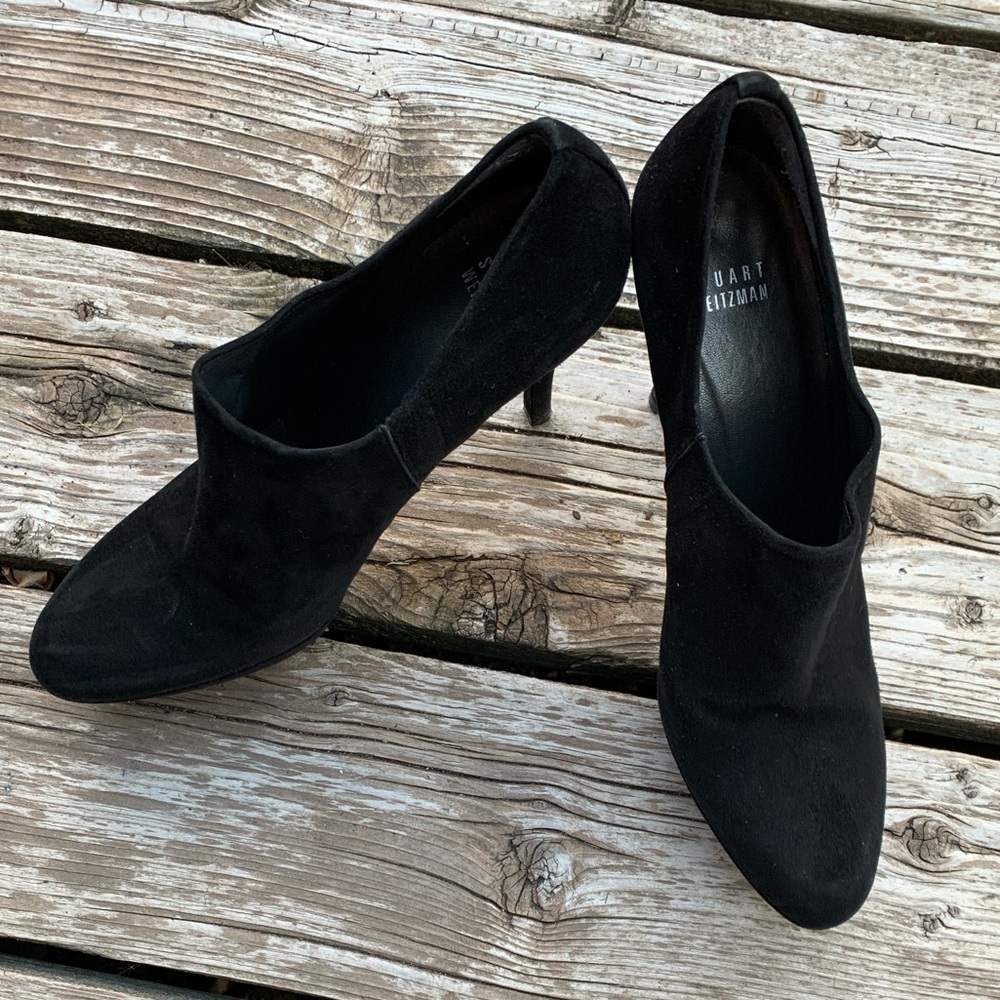 Stuart Weitzman Black Suede Bootie - image 2